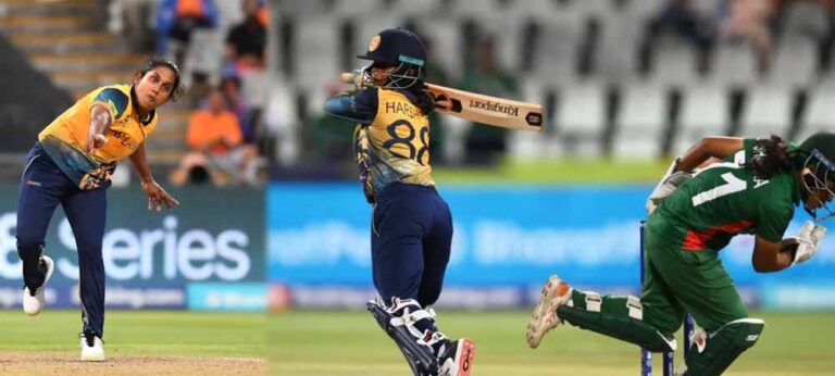 නව ශ්‍රී ලංකා වාර්තා සමගින් බංගලාදේශය පරාජය කරයි, හර්ෂිතාගෙන් නොදැවී ලකුණු 69 ක්