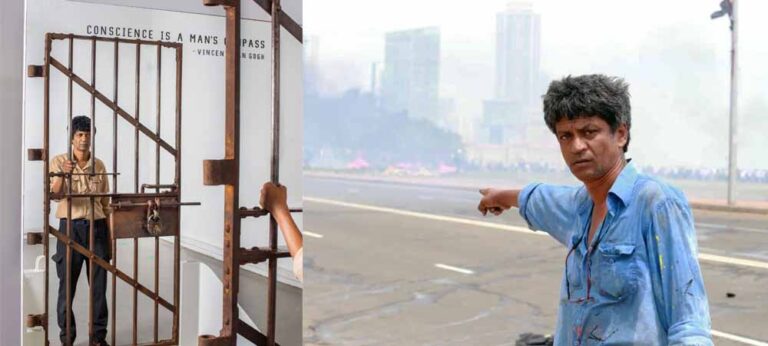 ගෝල්ෆේස් සිදුවීමට අවංක වන කලාකරුවෙකුට අරගලය ගැන ලස්සන චිත්‍ර ඇඳිය නොහැක