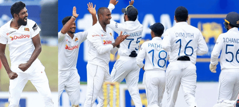 100 වැනි ටෙස්ට් ජය ඉනිමක සහ ලකුණු 10කින්, ප්‍රභාත් ජයසූරිය වාර්තා අතරට