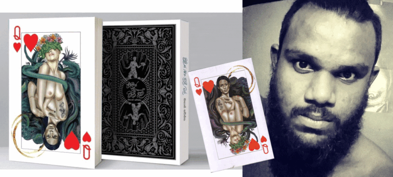 මෙටල්මය හැඩ වැටුණු ග්‍රොටෙස්ක්මය ලියැවිල්ල – ‘ලිලිත් සහ ලිලී මල්’