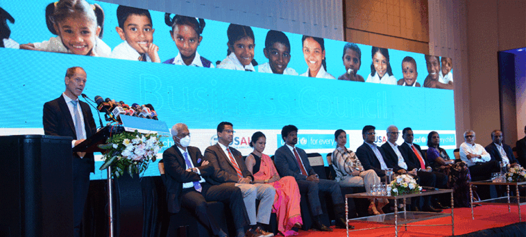 UNICEF Sri Lanka තිරසර සංවර්ධනය සහ ළමා අයිතිවාසිකම් වෙනුවෙන් ව්‍යාපාරික කවුන්සිලය එළිදක්වයි