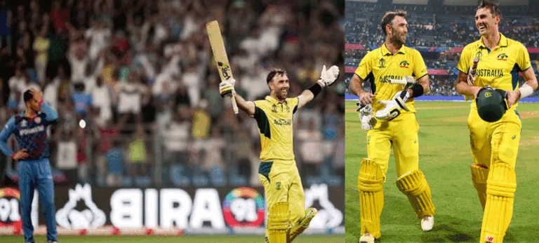 ඔව්, ඒක ආශ්චර්යක්..MAXWELL තනි කකුළෙන් මැජික් පෙන්නද්දි හොඳටම කළේ නායක PAT CUMMINS