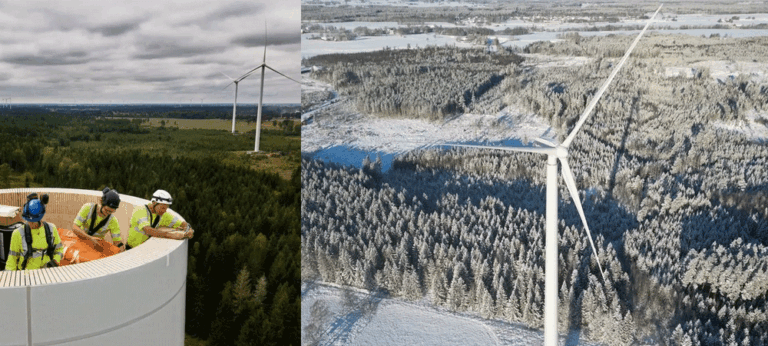 ලොව විශාලතම දැවමය සුළං ටර්බයිනය ස්වීඩනයේ