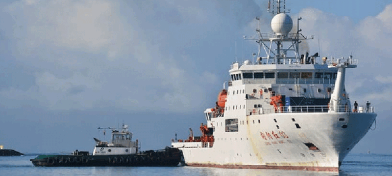 ඉන්දීය විරෝධය ජයගනී : ආන්දෝලනාත්මක චීන නැව මාලදිවයිනේ නතර වෙයි !