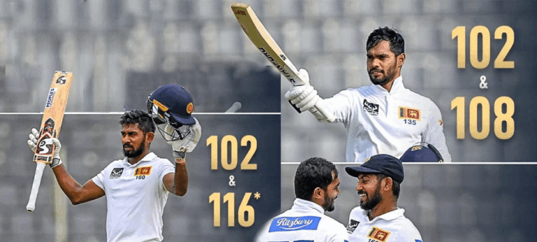 අතිශය දුර්ලභ ටෙස්ට් ක්‍රිකට් වාර්තාවක්