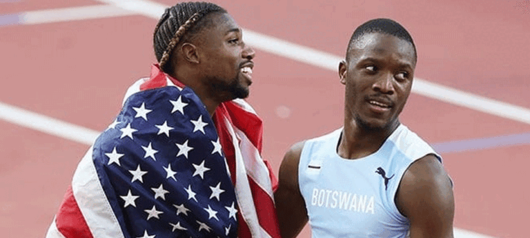 Letsile Tebogo ජීවත් වෙන්නේ Noah Lyles ජිවත් වෙන්න ආස කරපු හීනය ඇතුළේ!