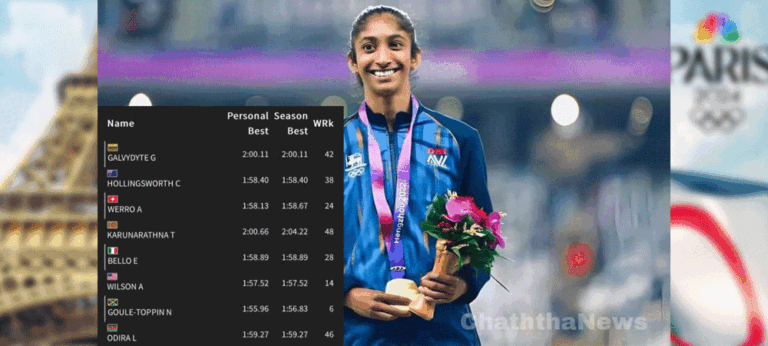 තරුෂිගේ කුළුඳුල් ඔලිම්පික් සිහිනය සාක්ෂාත් වුණු වගයි