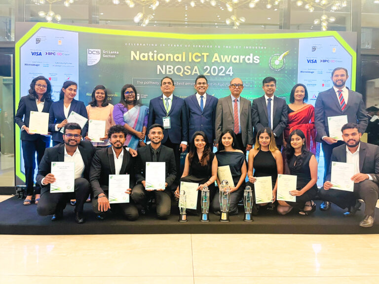 SLIIT, 26 වැනි ජාතික තොරතුරු හා සන්නිවේදන තාක්ෂණ සම්මාන උළෙල – NBQSA 2024 හිදී විශිෂ්ට දක්ෂතා විදහා දක්වමින් සම්මාන රැසක් දිනා ගනී !