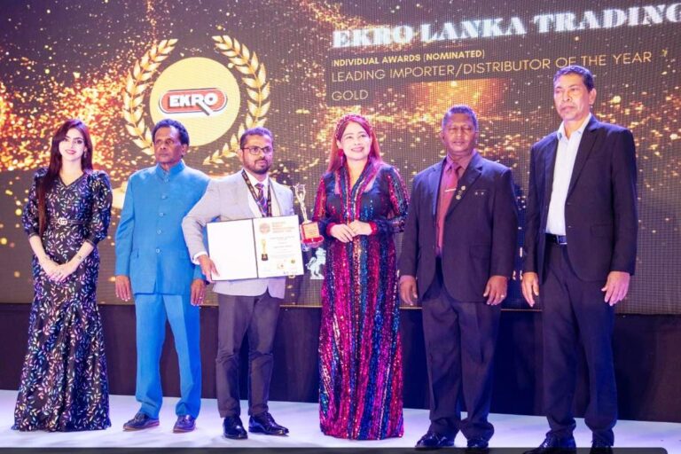 BWIO රන් සම්මානයෙන් EKRO Lanka Trading පිදුම් ලබයි !