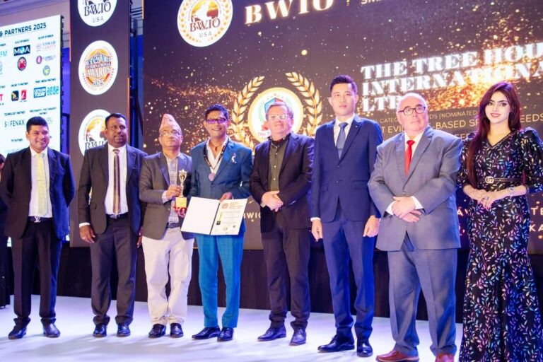 BWIO සම්මානයෙන් Tree House International පිදුම් ලබයි !