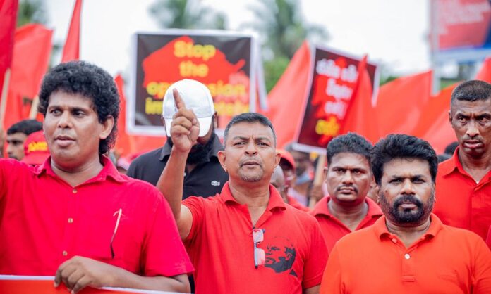 NPP-Leader-Anura-Kumara-Dissanayake-taking-part-in-a-protest-1000x600