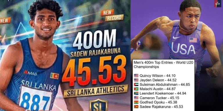 මීටර් 400 ඉසව්වේ දක්ශතම ක්‍රීඩකයන් අටදෙනා අතරට සදෙව් රාජකරුණා